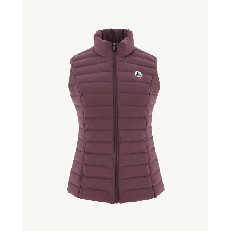 Bordeaux Grenada Stretch Sleeveless Puffer Jacket