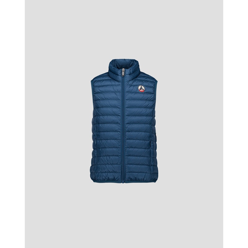 Children's sleeveless down jacket Jeans blue Zoe