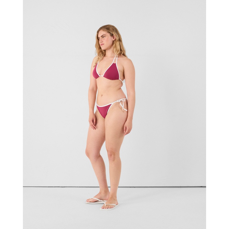 Haut de maillot de bain triangle Prune Maddie top