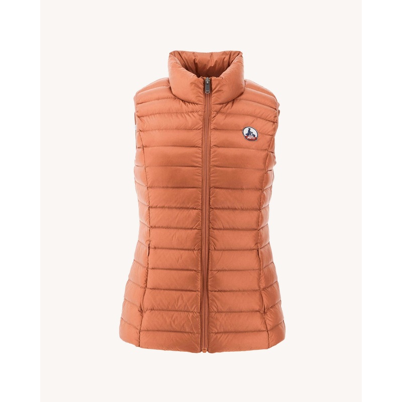 Light sleeveless down jacket Camel Seda