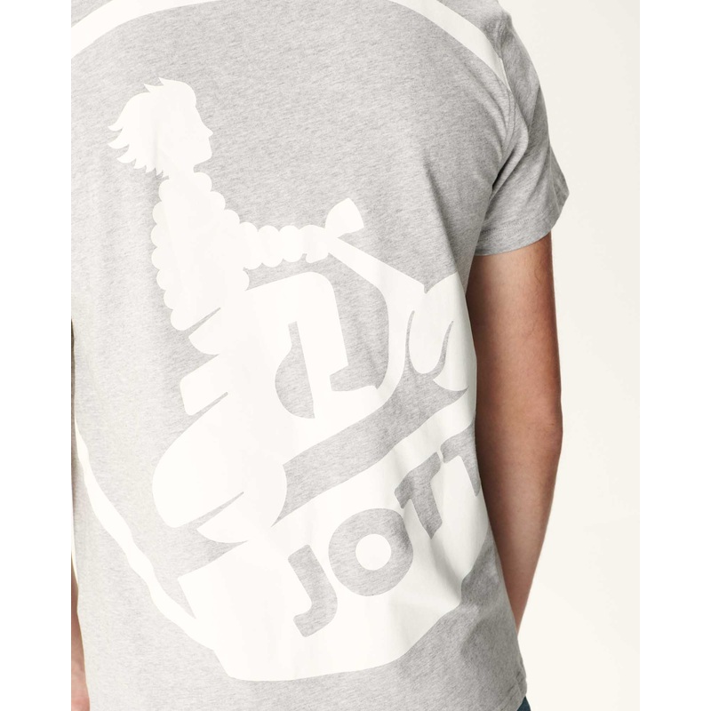 Lightweight organic cotton t-shirt Heather gray Pietro