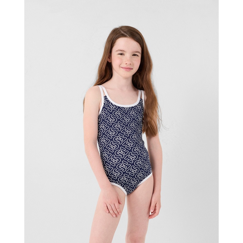 Maillot de bain Mono marine Milla monogram