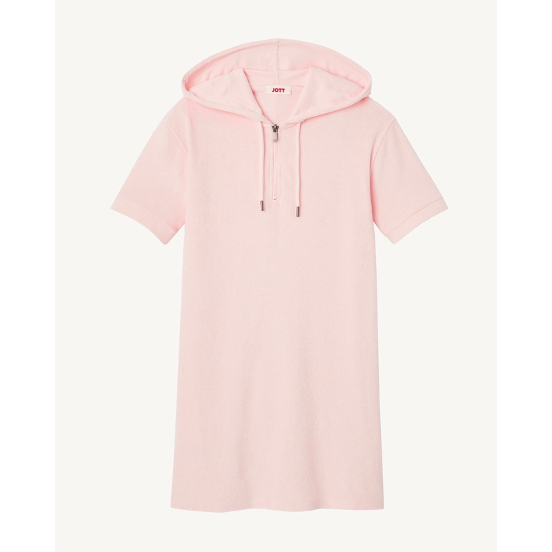 Meg light pink toweling dress