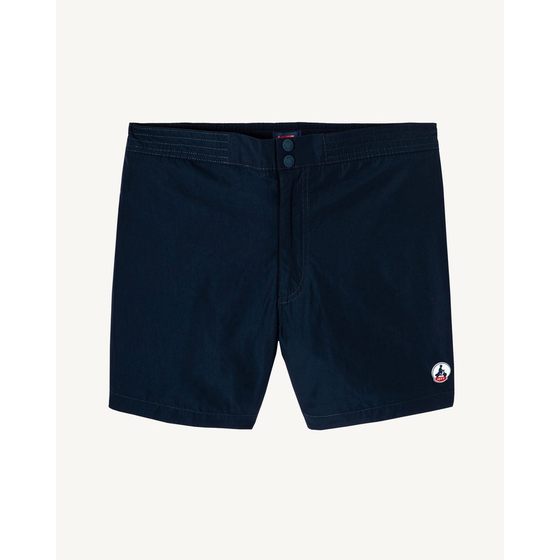 Navy Deauville swim shorts