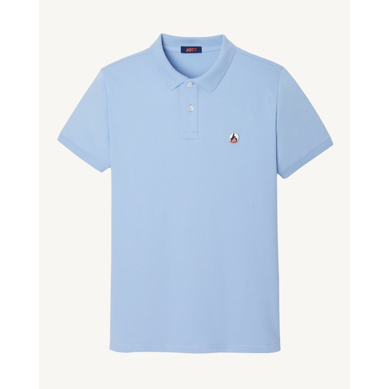 Organic cotton polo shirt Light blue Marbella