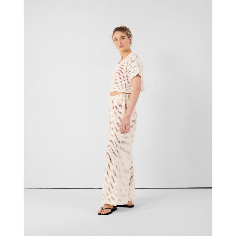 Pantalon en maille de coton Naturel Virginia