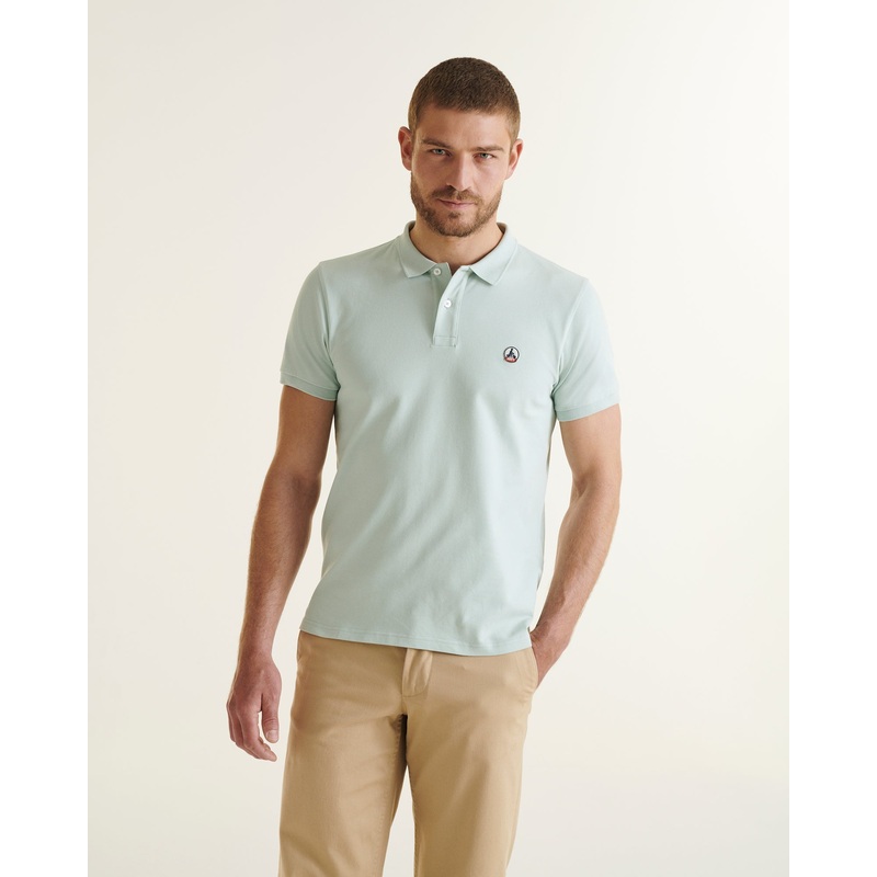 Polo en coton biologique Menthe poivre Marbella