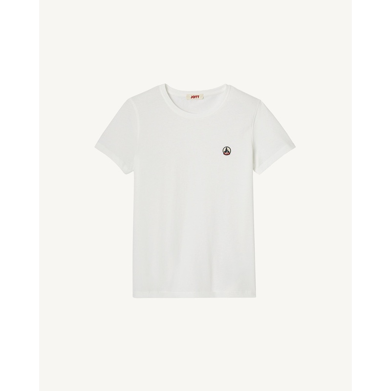 Round neck t-shirt White Rosas