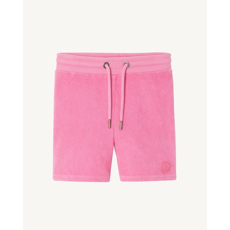 Serra Intense pink cotton terry shorts for children