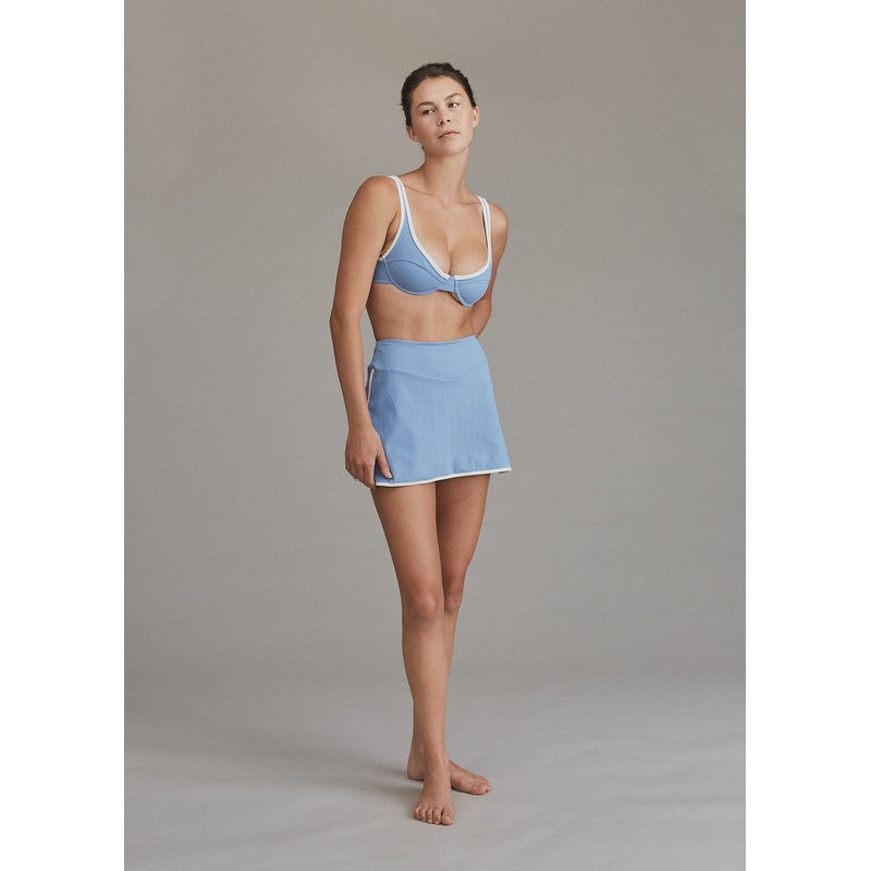 LANEY PIPED TENNIS SKIRT - RESORT 2024