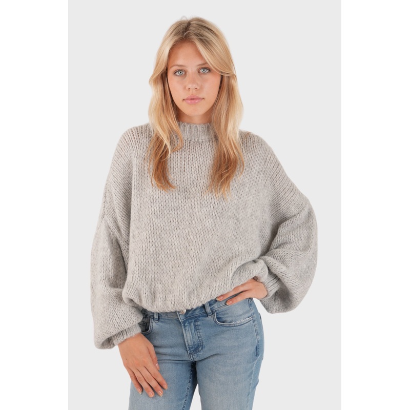 "Keep me warm" sweater grey