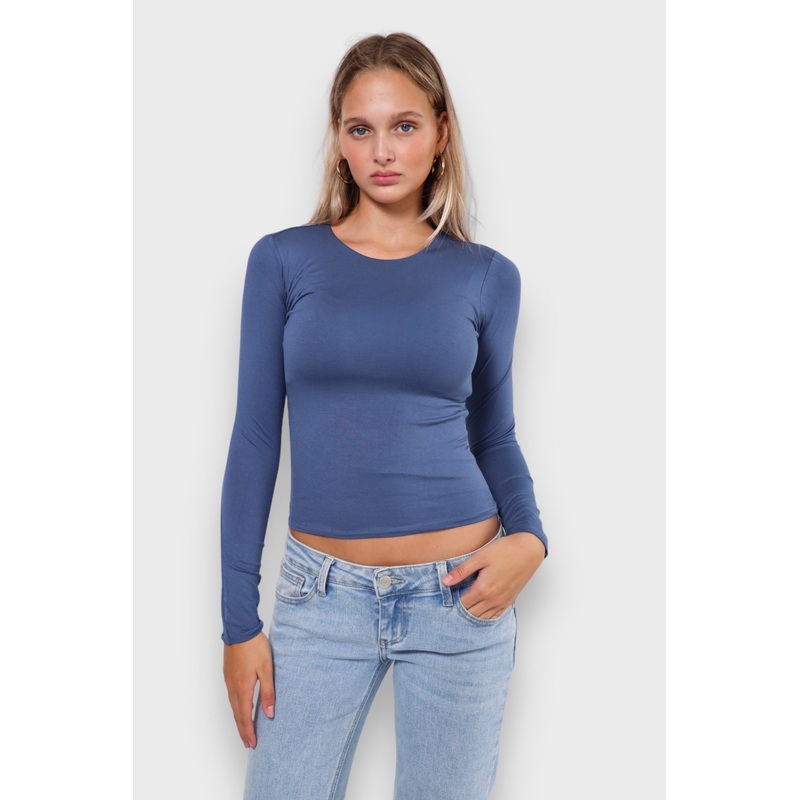 "Muse" top steel blue