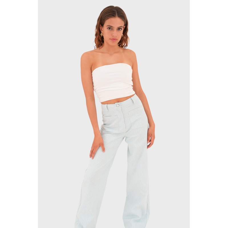 "Oslo" pants striped blue