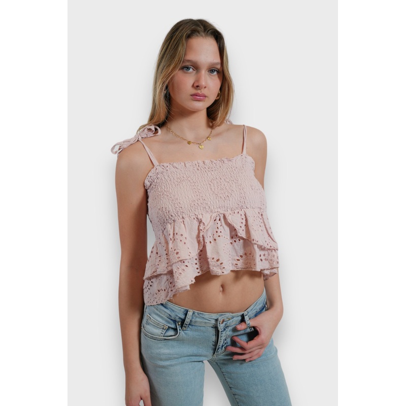 "Poppy" top pink