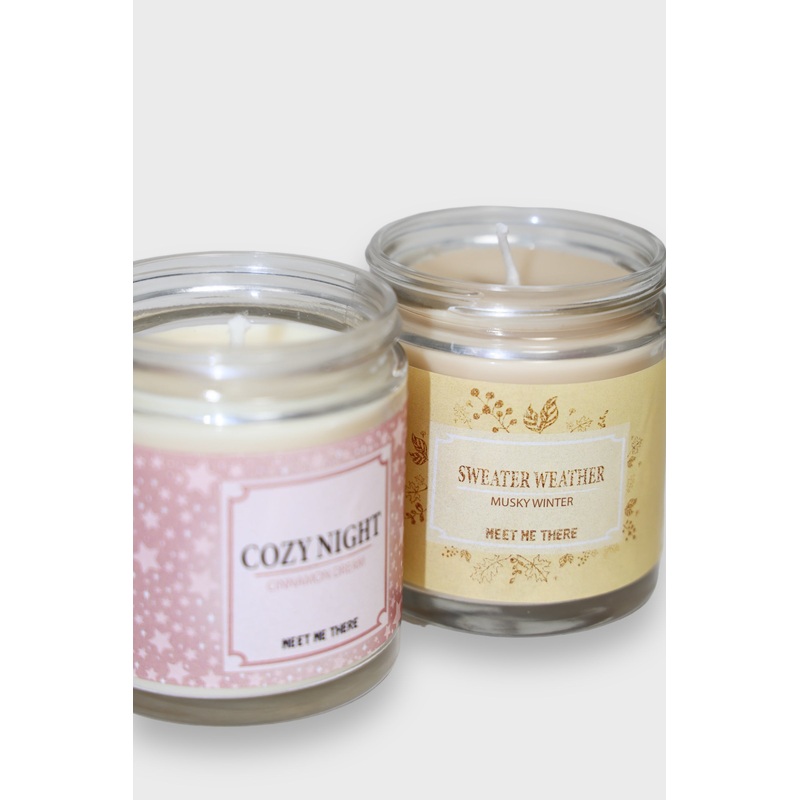 "Sweater weather" candle