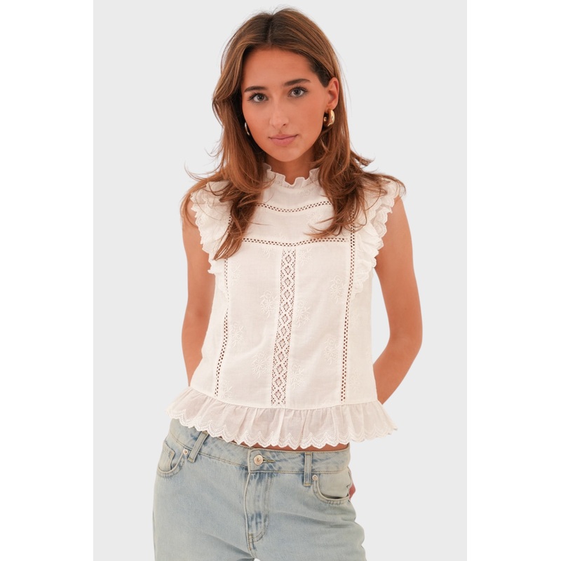 "Beloved" blouse white