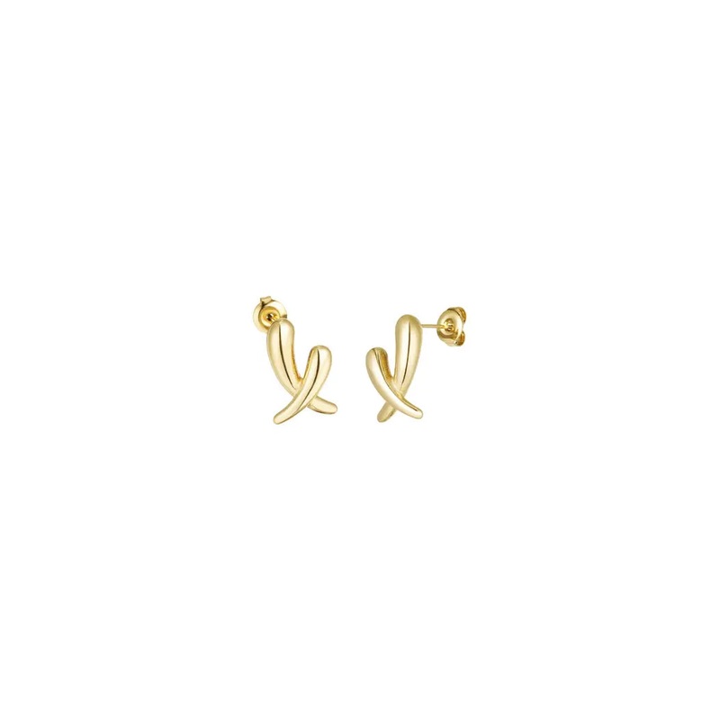 "Crossed" earrings