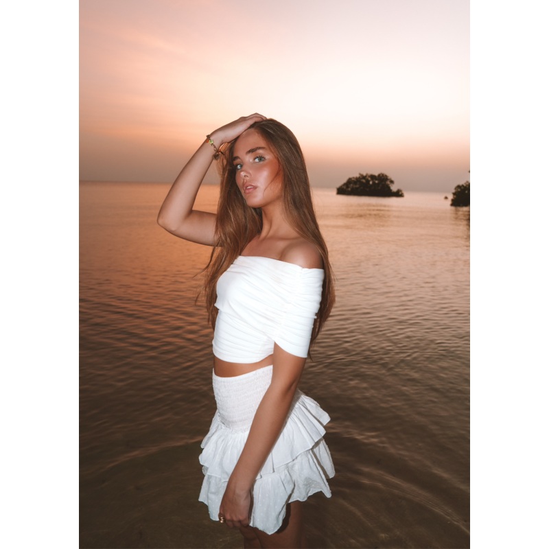 "Daylight" top white