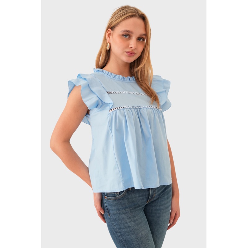 "Dreamy" blouse light blue