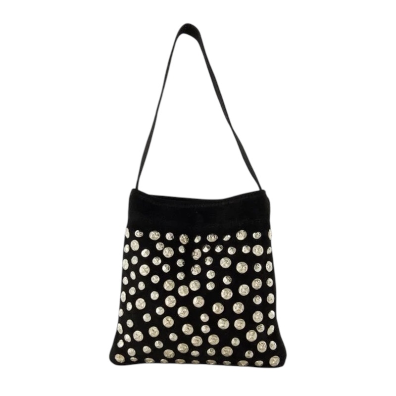 "London" studded bag black