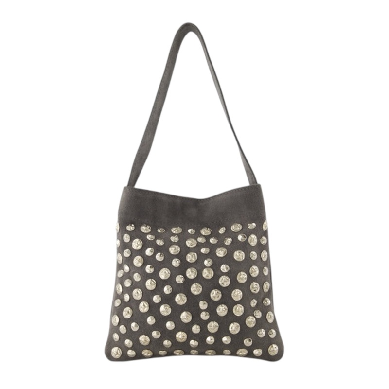 "London" studded bag grey