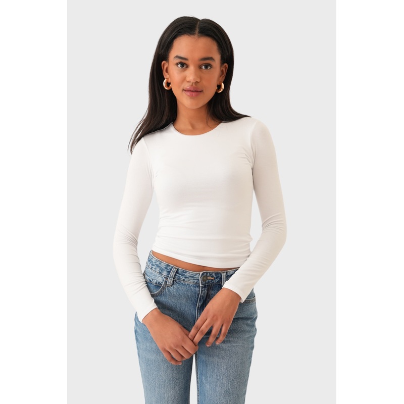 "Muse" top white