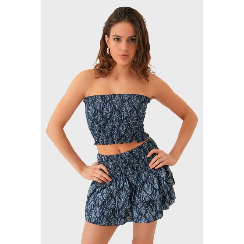 "Mykonos" tube top navy