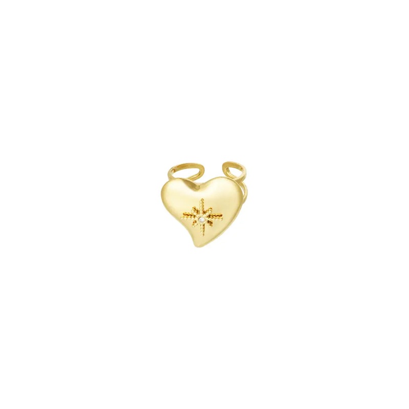 "Sparkling heart" ring