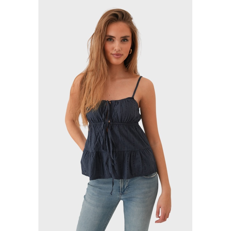 "Wave" top navy