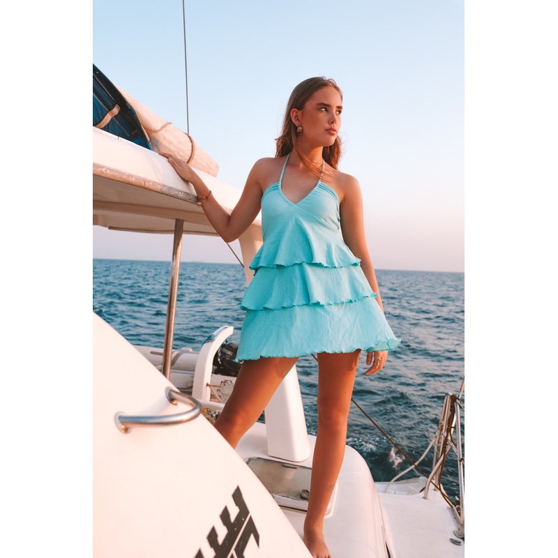 "Costa" dress blue