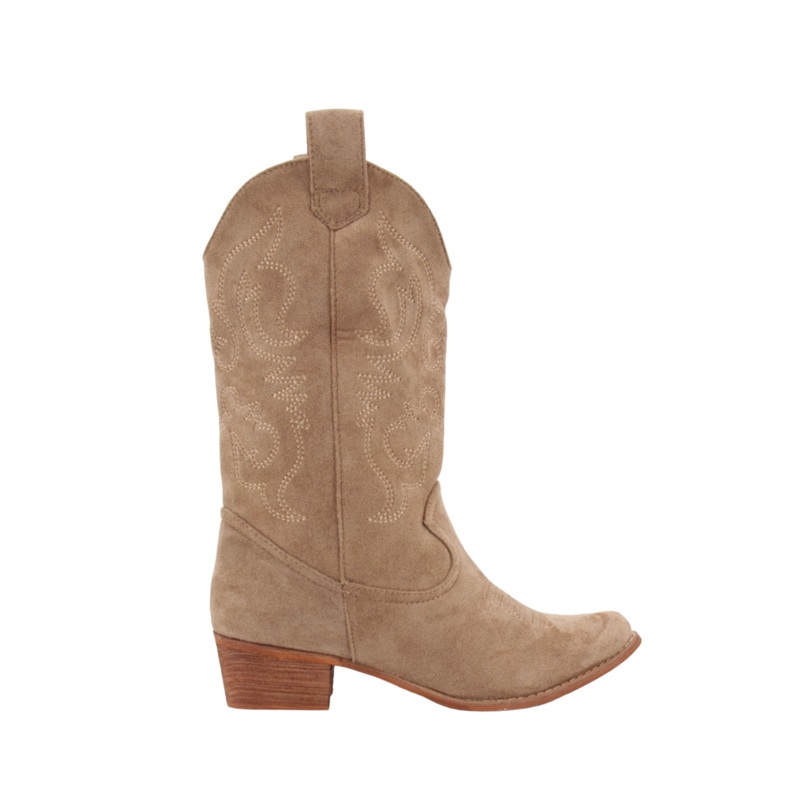 "Cowboy" boots brown suede