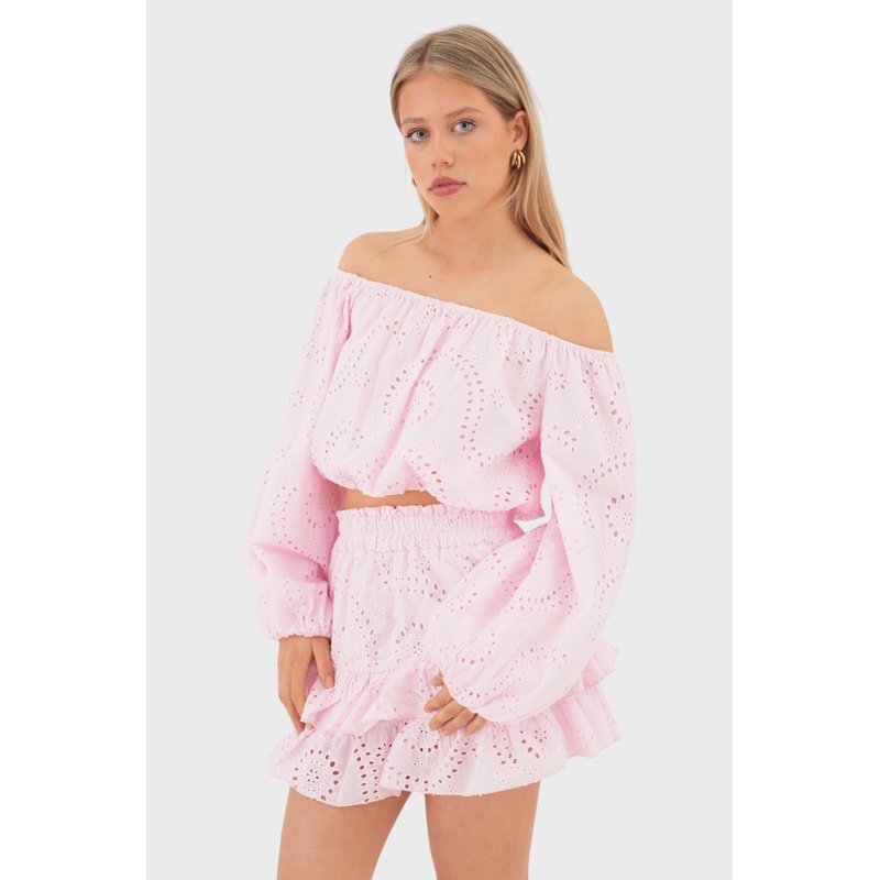 "Fleur" blouse pink