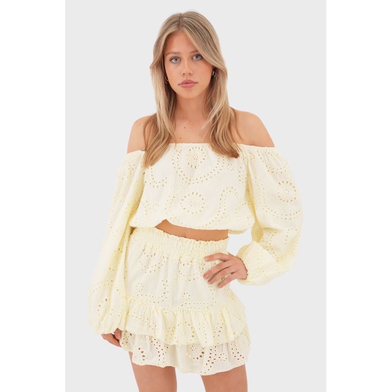 "Fleur" blouse yellow