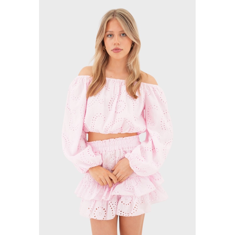 "Fleur" skirt pink
