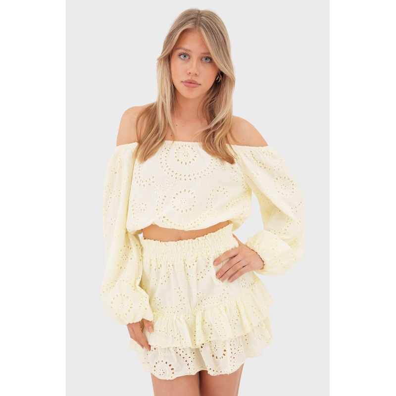 "Fleur" skirt yellow