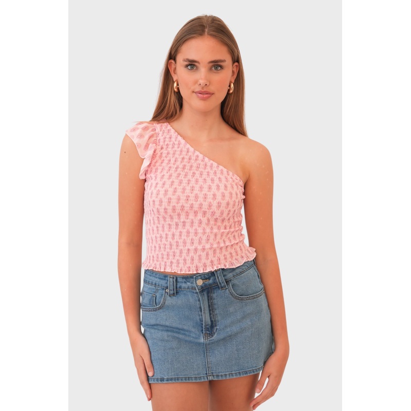 "Flowery" top pink