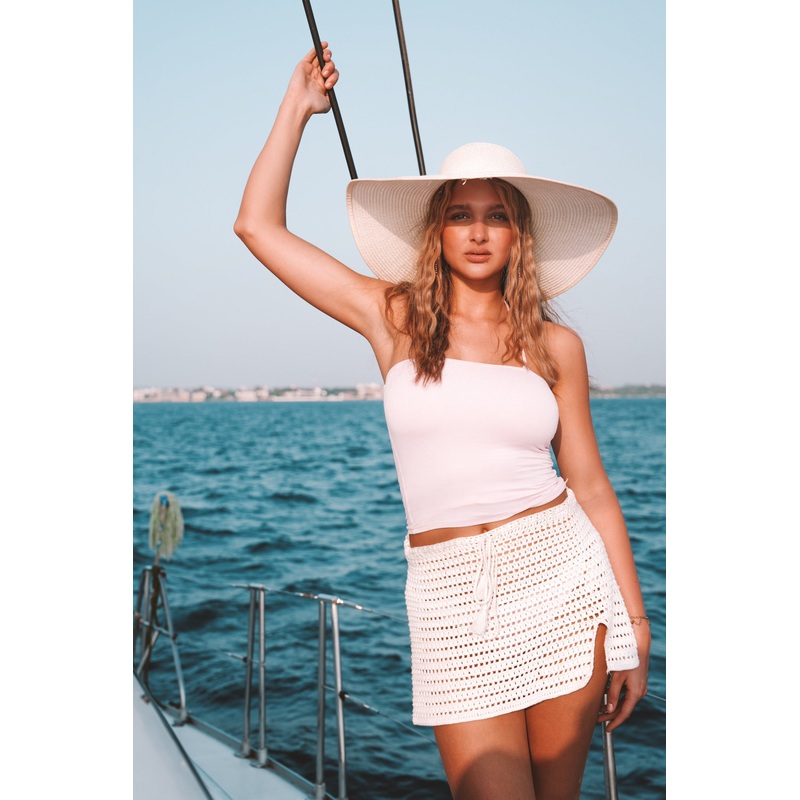 "Heat wave" skirt white