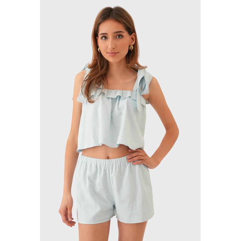 "Heaven" short light blue