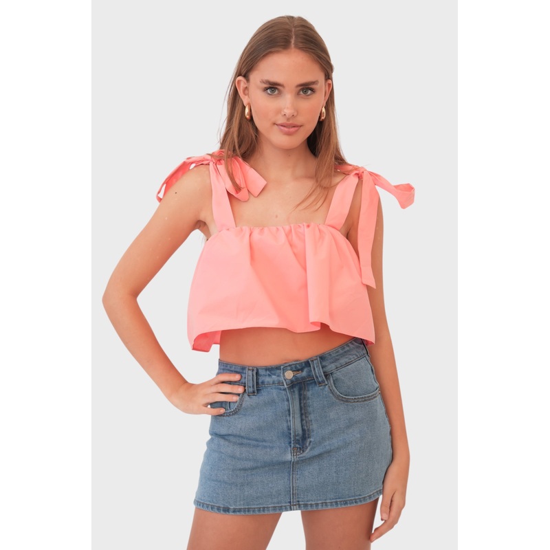 "Joy" top pink