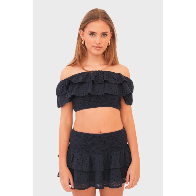 "Sunset" top navy