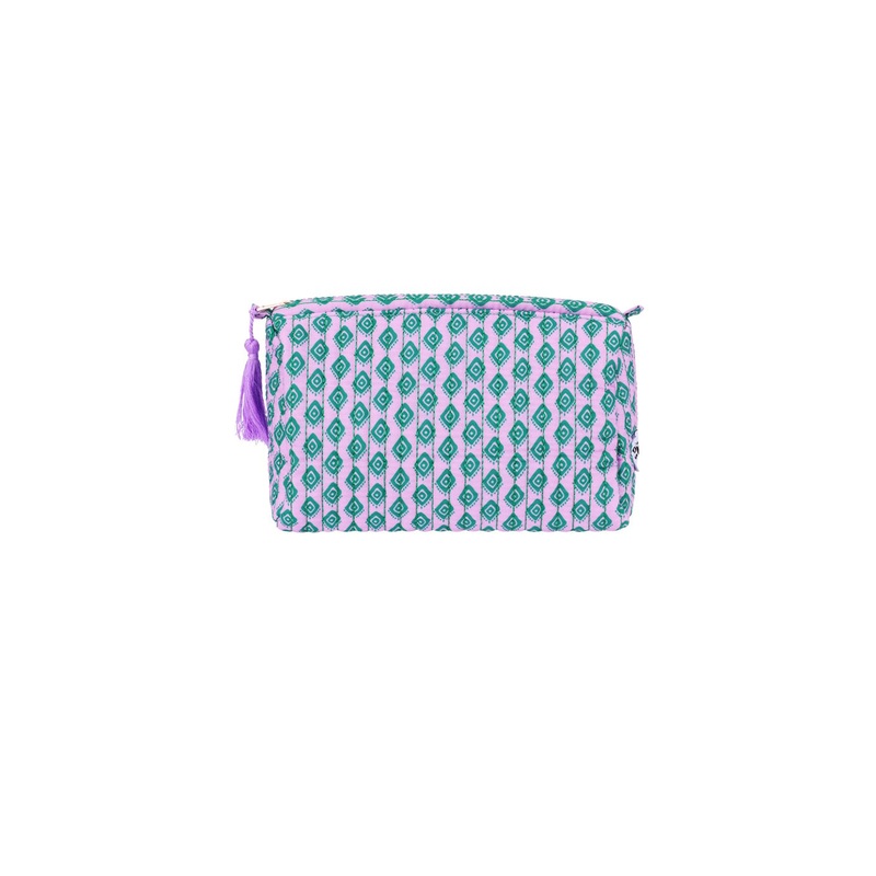 "Floral" pouch lila