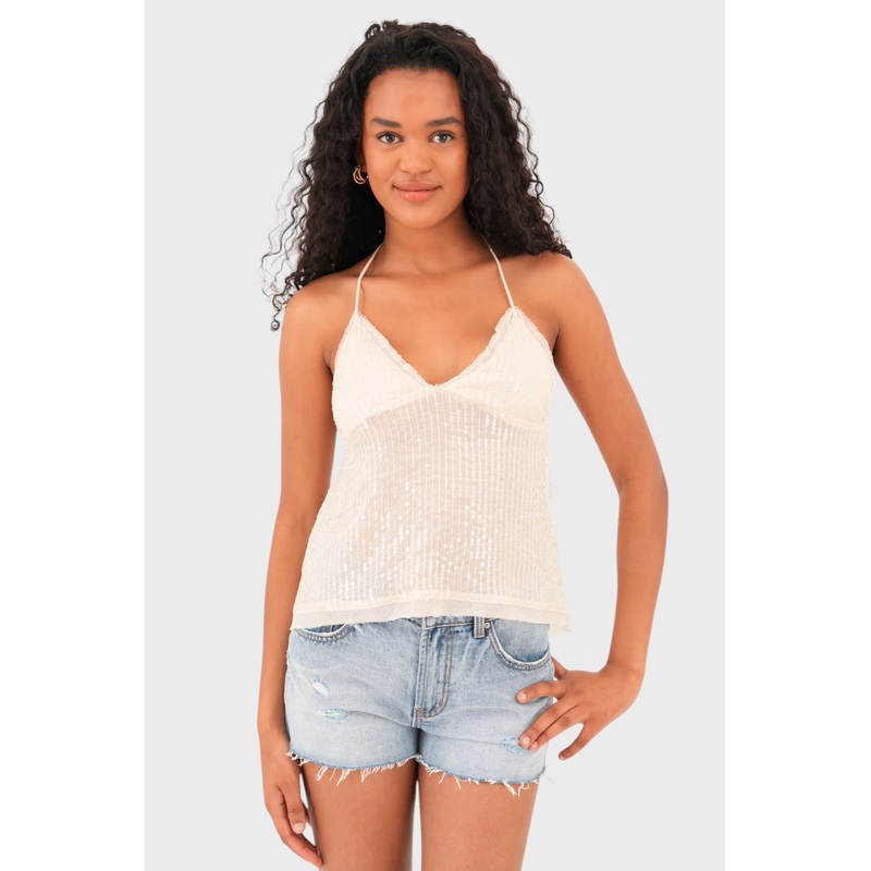 "Golden hour" top beige