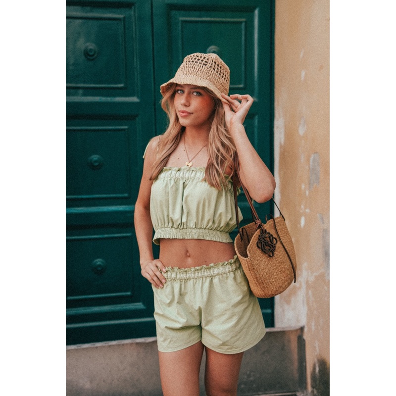 "Malaga" top green