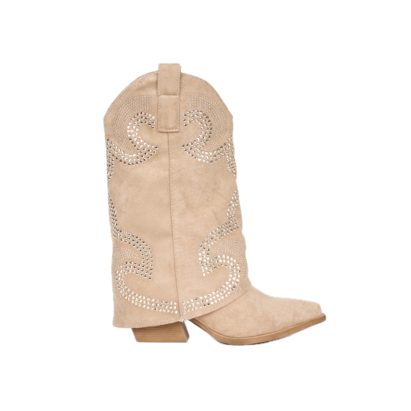 "Rock" boots taupe