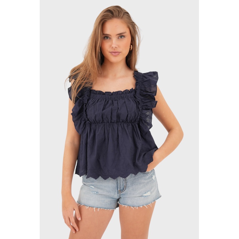 "Rome" blouse navy