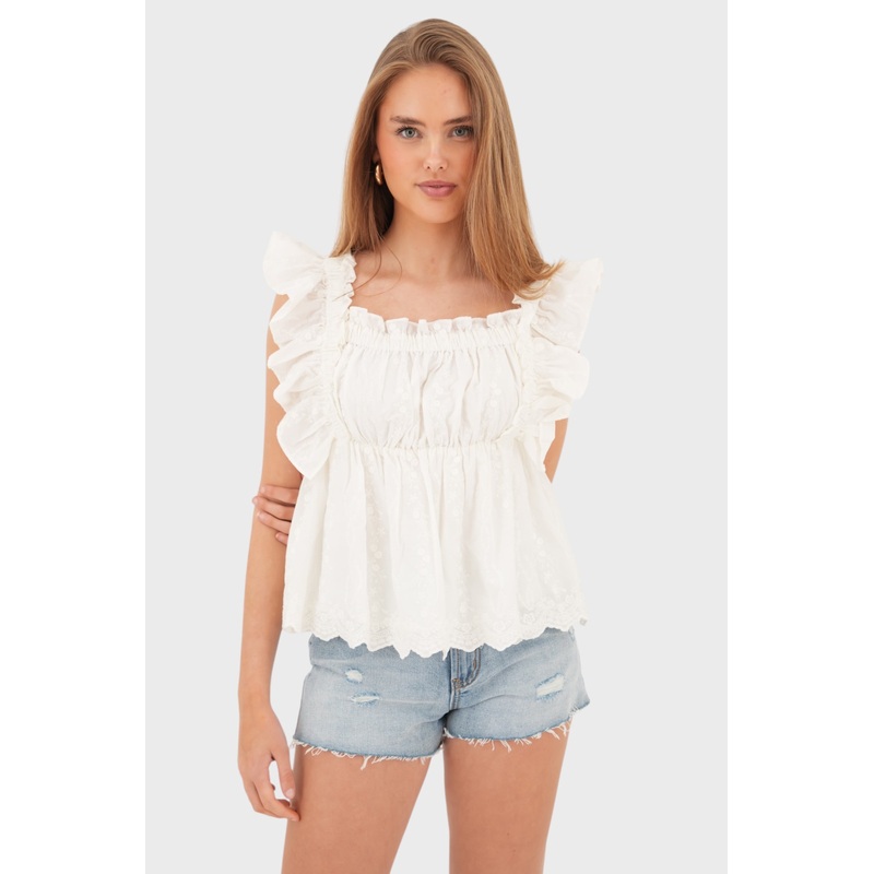 "Rome" blouse white