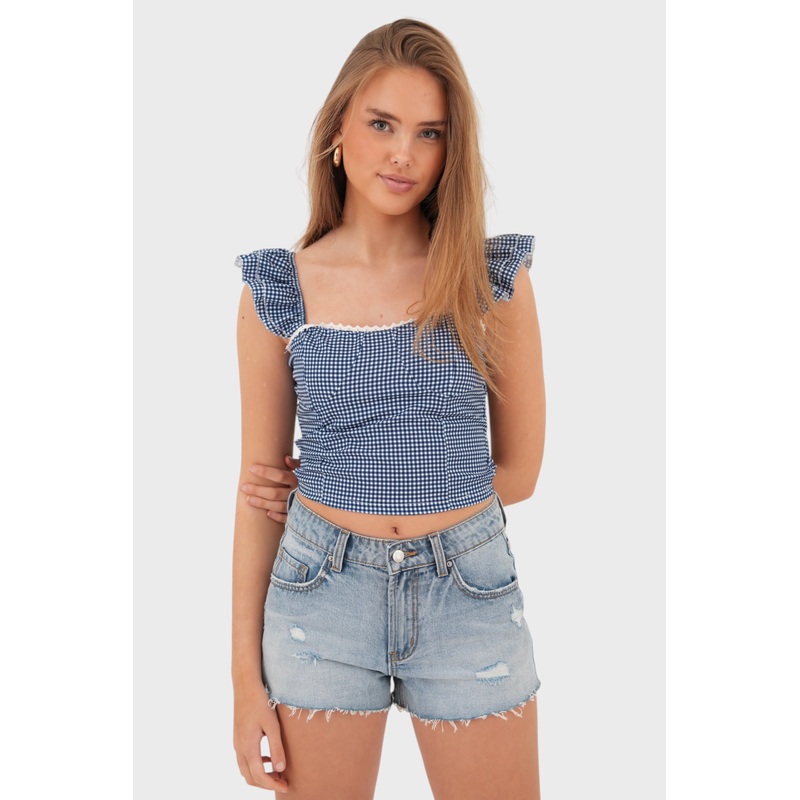 "Rosy" top navy