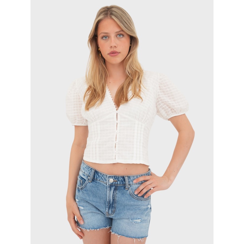 "Skye" blouse white
