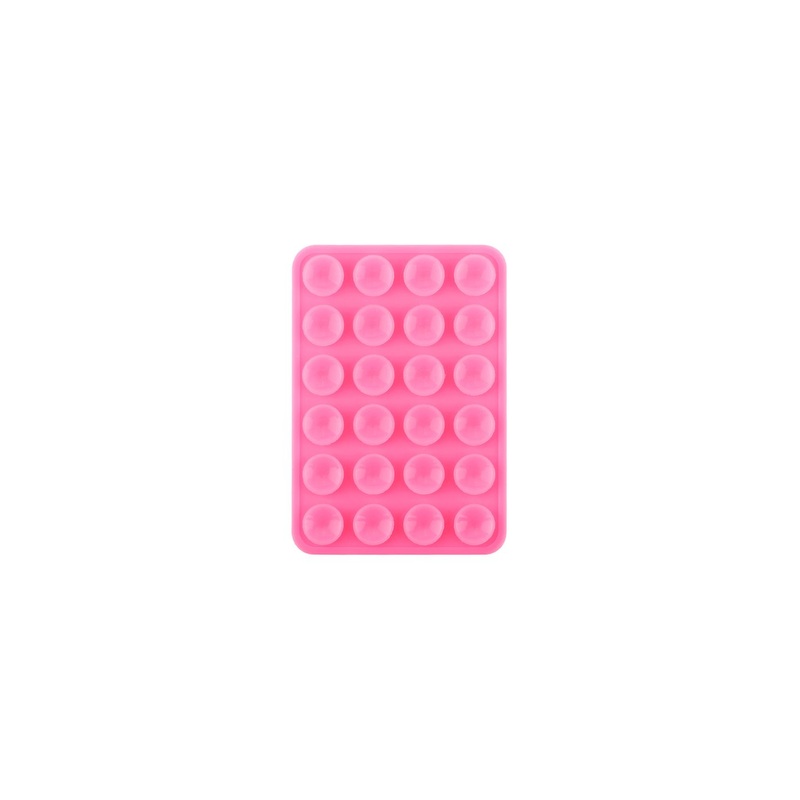 "Sticky" phone accessory bright pink