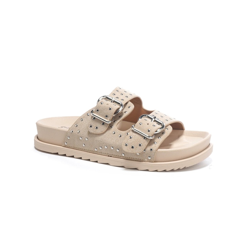 "Sunday" slippers taupe